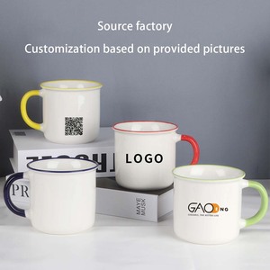 Tazas Originales de Cerámica de 12 oz Populares al por Mayor, Promocionales y Elegantes con Forma Esmaltada, Bajo MOQ, Impresión de Logo Personalizado por Sublimación - Product Image 2