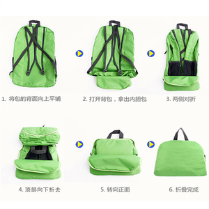 Promotion <span class=keywords><strong>Sac</strong></span> à <span class=keywords><strong>dos</strong></span> pliable léger en polyester pour la randonnée, personnalisable avec logo, pour hommes et femmes, idéal pour la gym et les voyages - Product Image 2