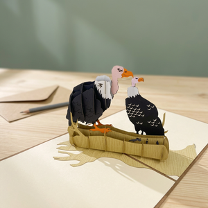 Tarjeta Pop-up 3D de Calamaruga Viet Craft al Mejor Precio, Diseño Personalizado, Papel con Animales, Impresión Offset Hecha a Mano, Superventas, Corte Láser, Acción de Gracias - Product Image 1