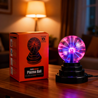 Lampe à plasma magique à activation tactile alimentée par USB pour Halloween, Noël, fête à domicile, décoration de table