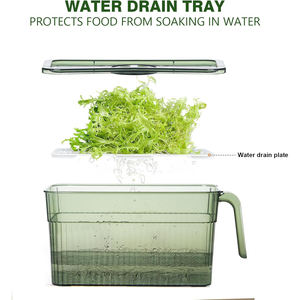 Organizadores de Almacenamiento para Cocina y Despensa, Caja de Almacenamiento Transparente para Refrigerador, Recipientes Herméticos para Alimentos con Tapas y Asas - Product Image 5