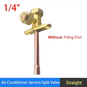 Minran Messing 1/4\" 3/8\" 1/2\" 5/8\" 3/4\" Gerades AC-Klimaanlagen-Serviceventil für Split-Systeme - Product Image 2