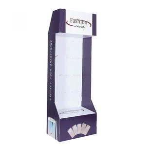 Özel Tasarım Modern Sökülebilir Çevre Dostu Karton Zemin Standı Askılı Telefon Aksesuarları Rafı - Product Image 3