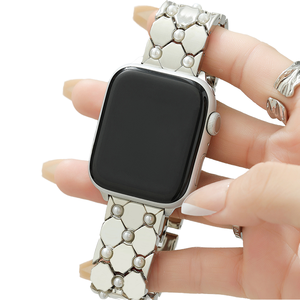Bracelets de montre élégants et populaires en acier inoxydable, confortables et solides, compatibles avec <span class=keywords><strong>Apple</strong></span> <span class=keywords><strong>Watch</strong></span> Series 7 41 mm 45 mm - Product Image 1
