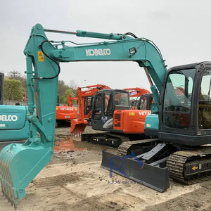 Mini-excavatrice Kobelco Sk75, système hydraulique de 7 tonnes, utilisée, 800-900 heures, bon état, composant moteur principal, moteur Isuzu, pompe MOOG - Product Image 2