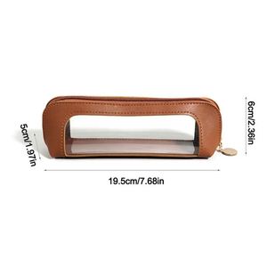 Cosmetic Bag <b>Makeup</b> <b>Storage</b> Travel Wash Toiletries Organizer PU Zipper Casual Portable <b>for</b> Pouch - Product Image 6