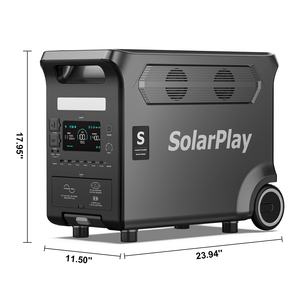 Fabrieksgroothandel Draagbare 2400W/2500W/3600W Hybride Omvormer Energie Centrale 3840Wh Zonnegenerator UPS MPPT RV Poort Auto - Product Image 2