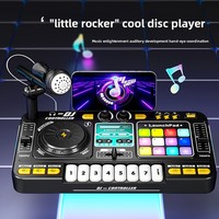 Educational Children's Multi-Function DJ Player for Microphone Musical Instrument Toys for Beginners 8-13 Years Plastic
