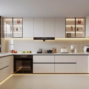 Gabinete de Cocina Modular Moderno Personalizado <span class=keywords><strong>Prima</strong></span>, Lacado, para Uso en Hogar, Hotel o Apartamento - Product Image 1