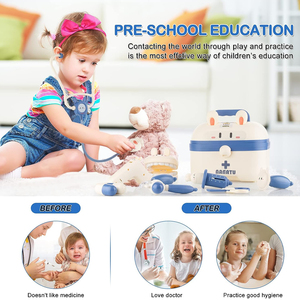 Cute <b>Doctor</b> Kit Toys Educational Role <b>Play</b> Game Pretend <b>Play</b> Preschool Kids Toys <b>Doctor</b> <b>Play</b> <b>Set</b> for Kids Girls Children - Product Image 3
