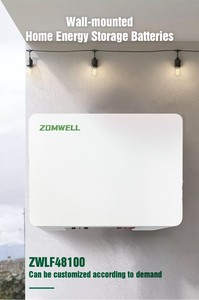 Fiable 51,2 V 100AH 5.12kWh Lifepo4 Dispositivo de almacenamiento de energía vertical para el hogar Conexión de red híbrida para electrodomésticos Tipo dividido - Product Image 5