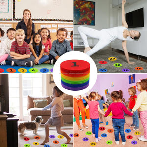 Bán Sỉ Lớp Học Ngồi Thảm Đánh Dấu Dot Với Số In Thảm Sàn Vòng Tròn Đánh Dấu Tại Chỗ Vòng Tròn Sàn Chấm Đánh Dấu - Product Image 3