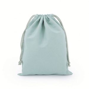 Eco-Friendly Organic Cotton Drawstring Dust <b>Bag</b> Colorful Canvas Retail Packaging Pouch with Double Strings - Product Image 2