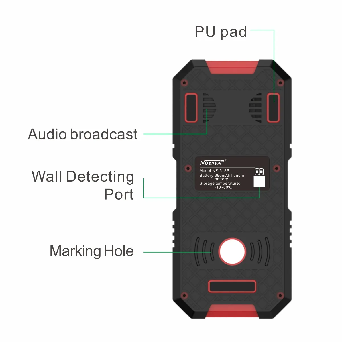 NF-518S Muur Scanner 3 In 1 Industriële Houten Noppen Wisselspanning Live Draad Metaaldetector