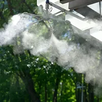 Système de brumisation pour serres : Refroidissement haute pression et répulsif anti-moustiques
