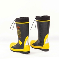 Bottes de pompier certifiées CE EN15090, semelle intermédiaire en acier, résistantes aux perforations, bottes de pompier pour incendies structurels