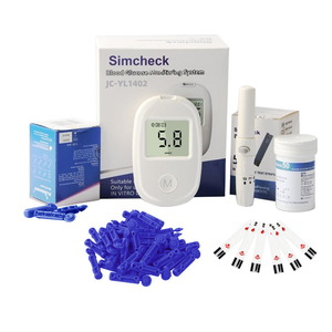 Kit de <span class=keywords><strong>test</strong></span> de glycémie pour diabétiques, glucomètre portable, analyseur de glycémie, utilisation à domicile, personnes âgées, automatique, 6s, écran LCD, batterie - Product Image 3