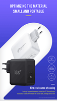 Adaptor Pengisian Daya Cepat 140W GaN USB C Power Delivery Pengisi Daya Dinding Untuk Perjalanan Kantor Rumah