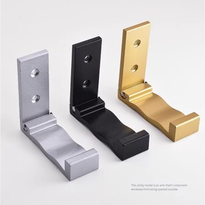 Foldable Aluminum Coat Hook No Drill <b>Wall</b> Mount Bathroom Towel Hat Hook Multi Color Anti Rust - Product Image 2