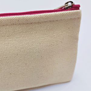 Custom Cotton <b>Cosmetic</b> Pouch Bag Ladies Canvas Storage for Bags Travel Accessory Zip Makeup <b>Organizer</b> Eco-friendly Fashion - Product Image 5