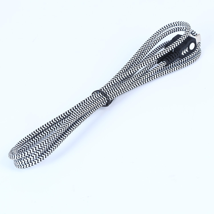 Pescado hilo de seda trenzado dos modo de Color USB un macho A tipo-C macho USB2.0 tipo-C de datos cable