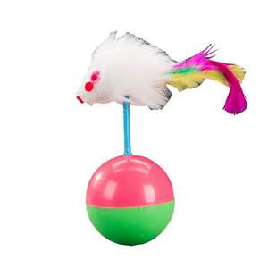 <b>Cat</b> <b>Toy</b> Roly Poly Mouse Design Plastic <b>Interactive</b> Play For Kittens And Adult <b>Cats</b> Chew <b>Toy</b> 15g - Product Image 2