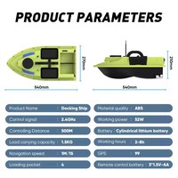 Dernière version du fabricant 2.4GHz 500M GPS Swivel Feeder Bait Boat Retour automatique à la maison Fonction pour la pêche