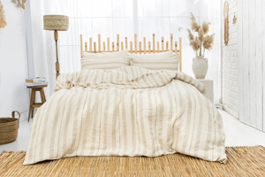 Housse de couette en mousseline certifiée GOTS, ensemble de linge de lit en gaze de luxe, ensemble de housse de couette en mousseline biologique - Product Image 4