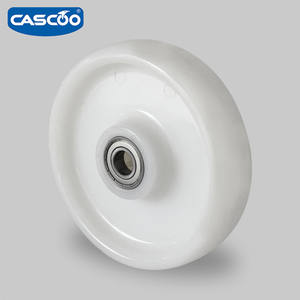 Cascoo 5 אינץ כבד כבד ניילון caster גלגלים מסתובבים מדפים ניידים עם כדור כפול, קיבולת עומס 500 ק "ג - Product Image 2