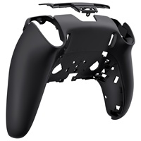 Coque de remplacement noire EXtremeRate DIY pour la coque inférieure du contrôleur PS5 Edge