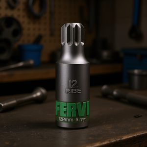 Fervi Ribe Male <b>Impact</b> <b>Socket</b> 12mm 6 Point For Automotive Repair - Product Image 3