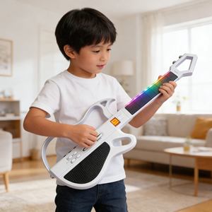 <span class=keywords><strong>Guitarra</strong></span> Multifuncional Personalizada OEM para Niños, sin Cuerdas, de Alto Brillo, para Juego Educativo - Product Image 3