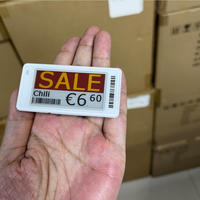 Kedatangan Baru Label Harga Digital Sistem ESL EAS 2,13 Inci untuk Supermarket, Label Rak Elektronik Bwry Esp32 Spi Api Layar E-Ink
