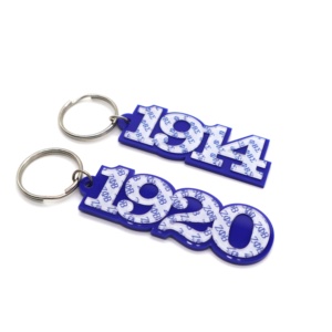 Lettres grecques <span class=keywords><strong>1914</strong></span> <span class=keywords><strong>1920</strong></span> porte-clés acrylique personnalisé porte-clés miroir acrylique de haute qualité - Product Image 1