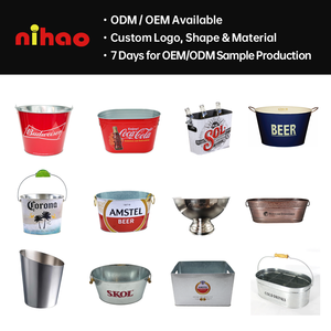 NIHAO Cubitera Moderna Cuadrada con Esquinas Redondeadas, Segura, Antiarañazos, de Hojalata de Grado Alimenticio, con Logotipo Serigrafiado a Todo Color - Product Image 4