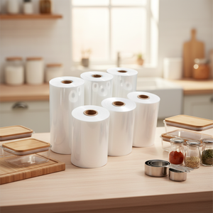 Pellicola Termoretraibile POF Ecologica PUDI <span class=keywords><strong>per</strong></span> Alimenti, Resistente all'Umidità, Morbida, Lucida, Trasparente, Stampata in Intaglio <span class=keywords><strong>per</strong></span> Pallet - Product Image 1