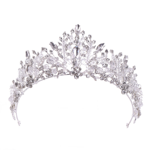 Diadema de Cristal Blanco Brillante <span class=keywords><strong>para</strong></span> Novia, Tiara de Metal con Pedrería <span class=keywords><strong>para</strong></span> Novias, Corona de Aleación <span class=keywords><strong>para</strong></span> <span class=keywords><strong>Boda</strong></span>, Corona Personalizada - Product Image 4