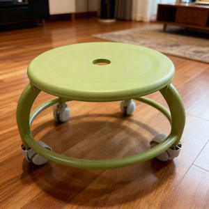 Taburete con ruedas universal rosa para uso doméstico, niños, adultos, diseño minimalista moderno - Product Image 4