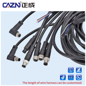 Cabo de Conexão M8 de 1/2/5 Metros PVC/PUR com 3, 4, 5, 6, 8 Pinos, Conectores Retos e Angulares para Fiação de Sensores Robóticos e Motocicletas - Product Image 4