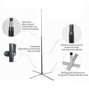 Banderas Promocionales de Plumas de Fibra de Vidrio para Eventos al Aire Libre, Ecológicas, Duraderas, con Impresión de Logotipo Personalizado, Poliéster Tejido de Alta Calidad - Product Image 2