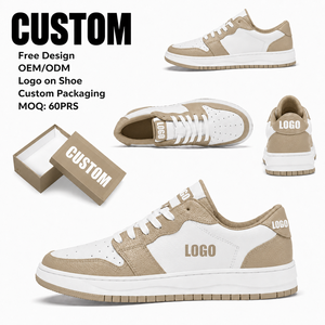Sneakers blanches personnalisées avec logo, chaussures de tennis décontractées, chaussures de marche, sneakers streetwear tendance, chaussures OEM ODM - Product Image 3