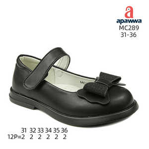 Apawwa MC289 Zapatos de vestir negros Talla 31-36 - Product Image 3