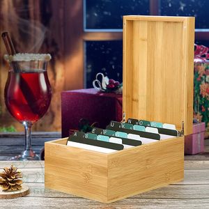 Tarjetero de bambú para escritorio, precio de venta completo, madera a granel, buen precio, caja cuadrada, caja de almacenamiento de escritorio cuadrada - Product Image 3