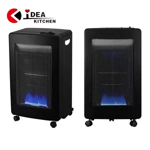 欧洲流行的丙烷气体加热器独立式空气加热器高品质低价格家用蓝色火焰气体加热器