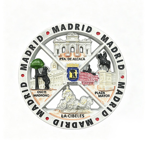 Magnete per Frigorifero 3D Personalizzabile Ecologico di Madrid, Spagna, Ornamento in Resina di Monumenti per Arredamento e Regalo - Product Image 1