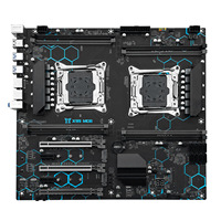 Carte mère X99 à double processeur X99-MD8 Intel 256 Go Max PCle 3.0 X4 NVME M.2 SATA 3.0 Xeon Carte mère PC Gaming