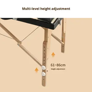 Nouveau Lit <span class=keywords><strong>de</strong></span> Massage Pliant Écologique avec Cadre en Bois Massif Rembourré d'Éponge pour Utilisation en Spa, Thérapie Moxibustion & Tuina - En Stock - Product Image 3