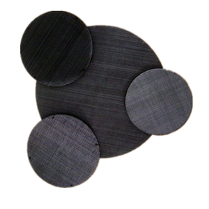 40 50 80 Mesh <strong>Black</strong> <strong>Wire</strong> Cloth <strong>Filter</strong> <strong>Disc</strong> Extruder Mesh Screen For Plastic Rubber Industry - Product Image 1