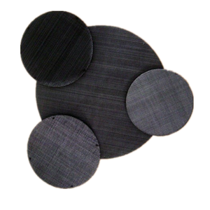 40 50 80 mesh Black Wire Cloth Filter Disc Extruder Mesh Screen For Plastic Rubber Industry