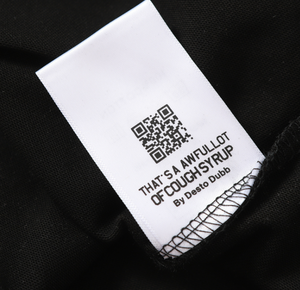 T-shirt Vintage da Uomo 100% <span class=keywords><strong>Cotone</strong></span> Stampa DTG Personalizzata COUGH SYRUP Rhime Design a Doppio Bicchiere Traspirante 300gsm - Product Image 6